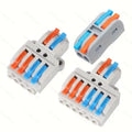 10 pcs Lever Wire Connectors Quick Wiring Cable Connector Splicing Wire Connectors Push-in Conductor Screw Terminals Block