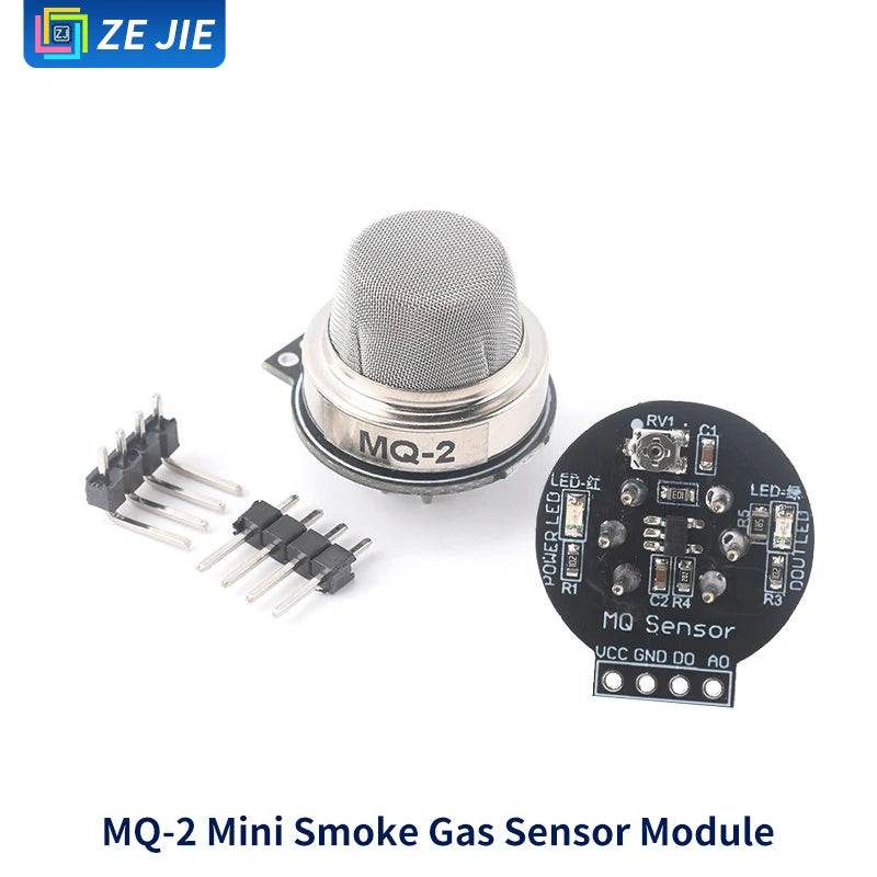 Smoke Gas Sensor Module MQ‑2/3/4/5/6/7/8/9/131/135/136/137, Alcohol Detection