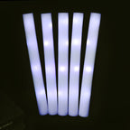 30Pcs RGB LED Glow Foam Stick Bulk Colorful LED Glow Sticks Cheer Tube Dark   Light Birthday Wedding Party Supplies