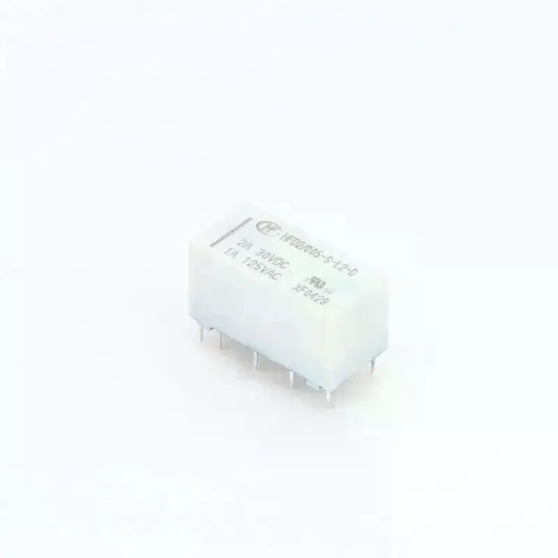 1Pc 12V Coil Bistable Latching Relay DPDT 30VDC 2A 1A 125VAC HFD2-005-S-L2-D Realy High Quality Home Improvement