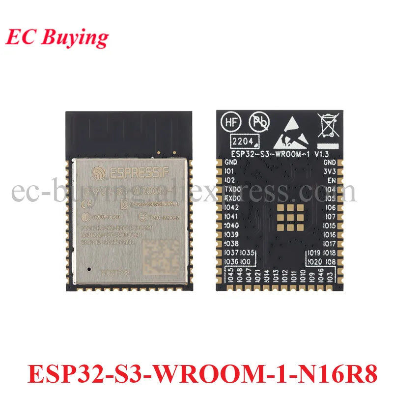 ESP32-S3-WROOM-1 N16 N16R2 N16R8 ESP32-S3 WiFi Bluetooth-Compatible BLE 5.0 16MB Flash 2MB 8MB PS-RAM Dual-core Wireless Module