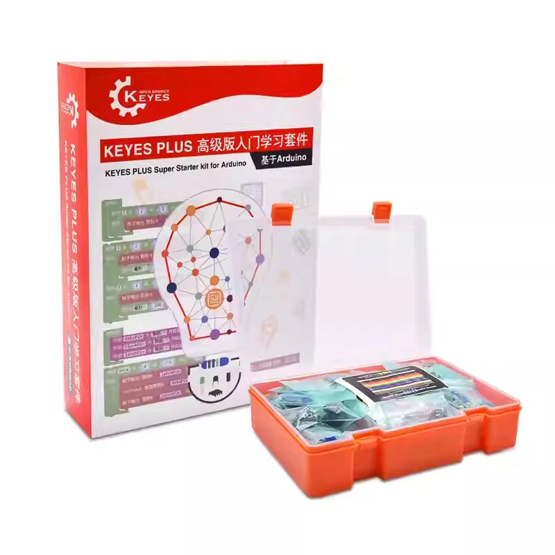 Arduino UNO R3 Starter Kit for Beginners Learning Sensor Module DIY Maker Kit with Mixly