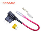 12V MINI SMALL MEDIUM Size Car Fuse Holder Add-a-circuit TAP Adapter with 10A Micro Mini Standard ATM Blade Fuse