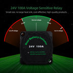 Voltage Sensitive Split Charge Relay VSR 24V 100A Smart Dual Battery Isolator For Car RV's Boat Marine Camper Truck