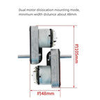 GM3865 DC 520 Reduction Motor 13 Wire Magnetic Hall Encoder Disk Motor 12V24V6V