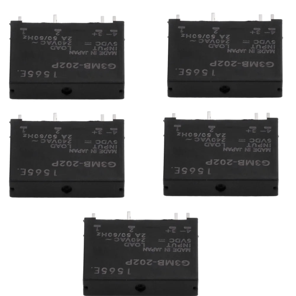 1/5PCS Relay Module 5V-G3MB-202P G3MB 202P DC-AC PCB SSR In 5V DC Out 240V AC 2A Solid State Relay Module