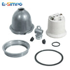 E27 E40 Tee Lamp Holder Dust/Waterproof Porcelain Livestock Veterinary Farm High Temperature Resist Aluminum LED Light Socket