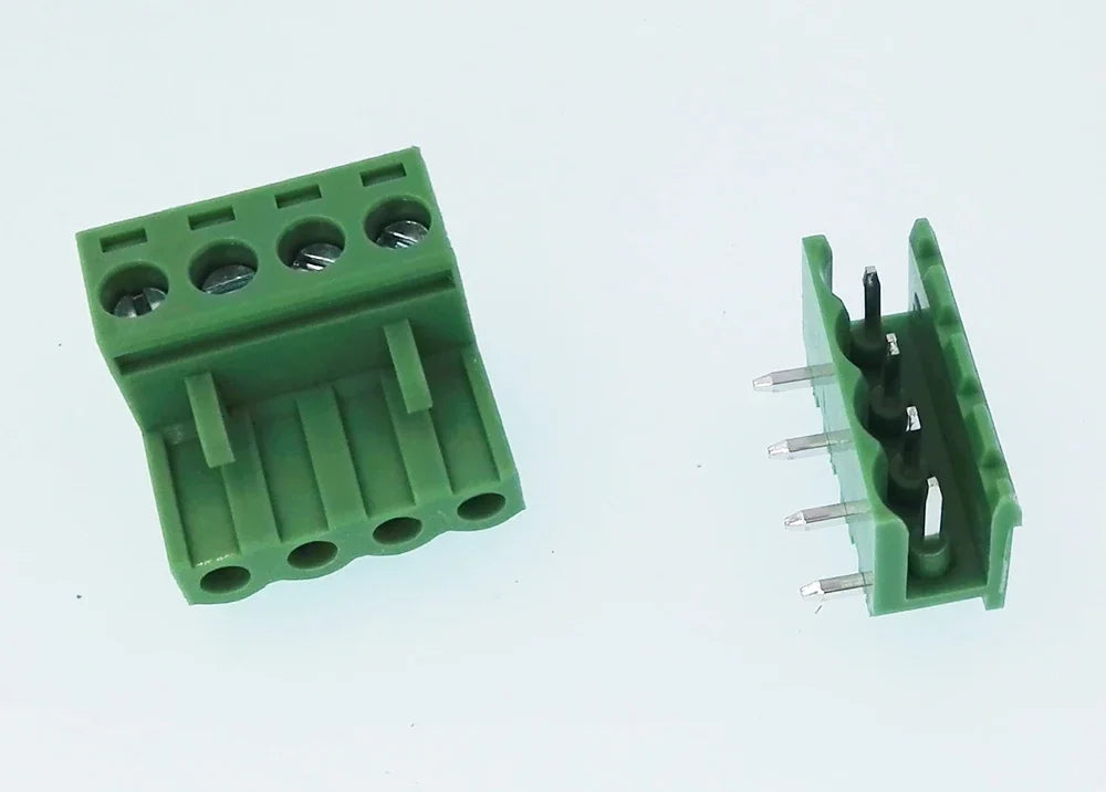 100pcs/50pairs 5.08mm Plugin Female Plug Receptacles Right Angle Straight Male Wafer 2EDGK 2EDGR/2EDGV PCB Wire Terminal Block