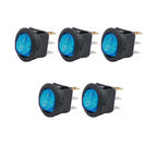 4/5/12pcs 3pin Round Switch LED 20A 12V DC With Color Switch Rocker Switch Can Be Used For Car Motorcycle Boat Bus RV