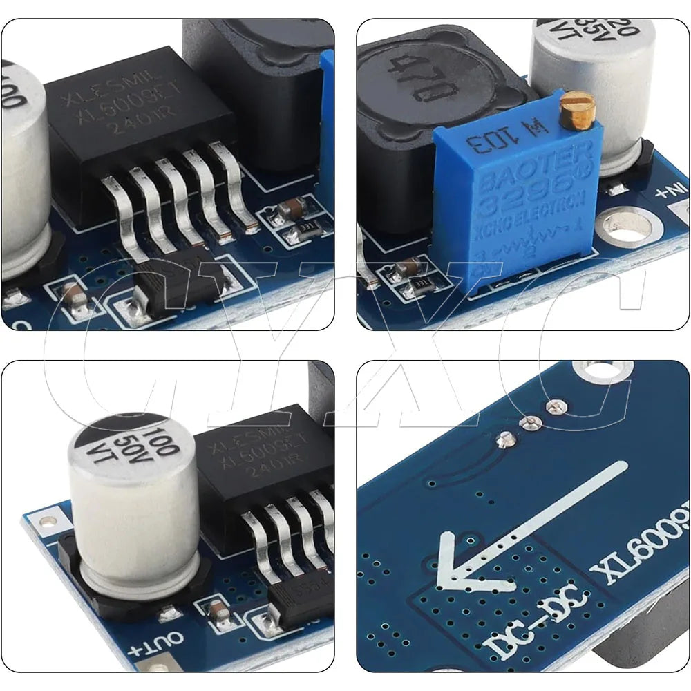 1-20PCS XL6009 4A Boost Converter Step Up Adjustable 15W 5-32V to 5-50V DC-DC Power Supply Module LM2577 Step-up Module
