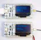 1PCS 433-510 LoRa Blue Oled Wifi SX1276 Module IOT Development Board With Antenna For ESP32  Electronic Diy Kit