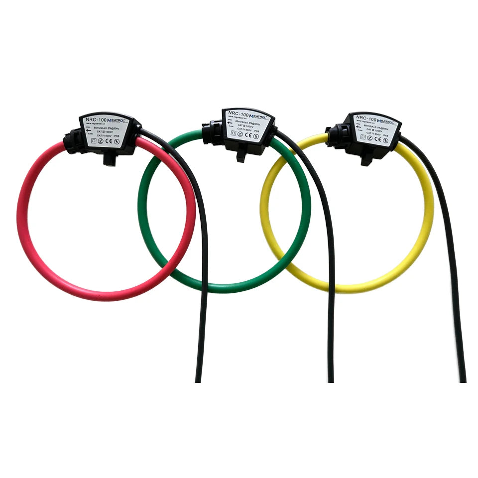 With 4 rings Three Phase Industrial Rogowski Coil Flexible Current Transformer 0.5% Accuracy Current Sensors