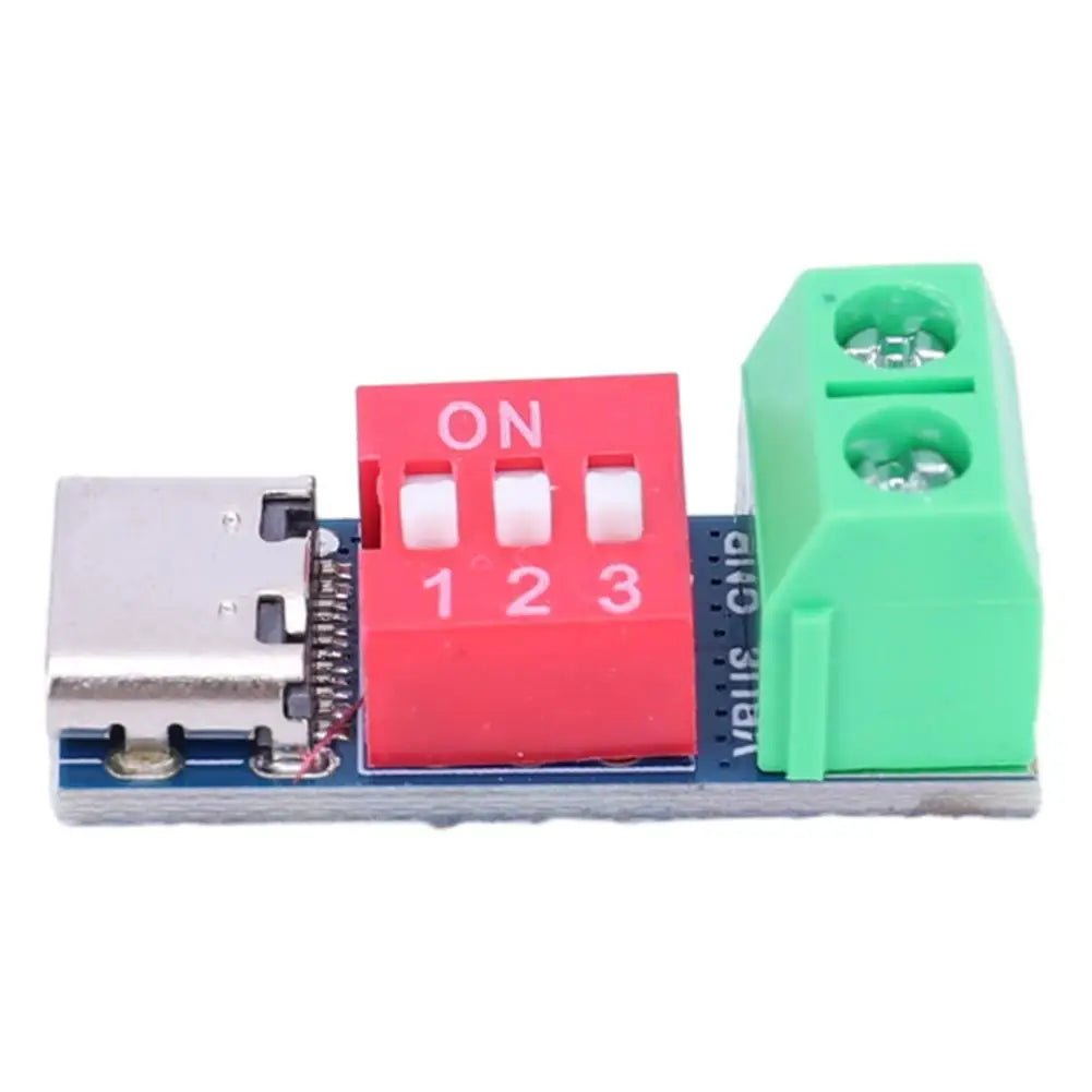 PD Trigger Module Type-C Fast Charging Test Board 5-20V Adjustable USB-C Power Detector Voltmeter for Power Bank 100W PD3.0 QC4+