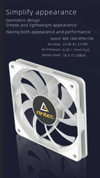 Antec Computer Case Fan PWM 4 Pin 5V 3Pin ARGB 120mm Silent  Fan CPU Cooler Cooling Fan Cooling Radiator Fan 12V Adjust Fan