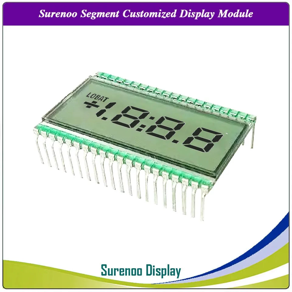 Surenoo 6-Digit "8 8 8.8.8.8" 7 Segment Digital 5V  LCD Module Display Screen Panel build-in HT1621 Controller w/ Backlight