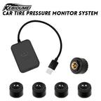 KEBIDUMEI Car Tire Pressure Monitor System USB Android TPMS For Navigation Player Temperature Warning Sensors Car Accessories
