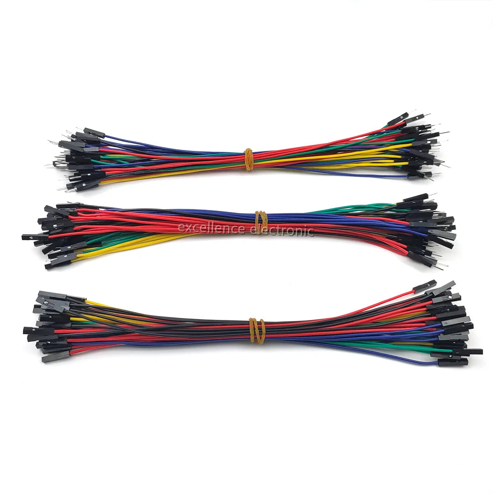 50-300pcs Breadboard Dupont Cable For Arduino Line 2.54mm Male Female Dupont 10cm 20cm 30cm Jumper Wire  DIY 1P Connector