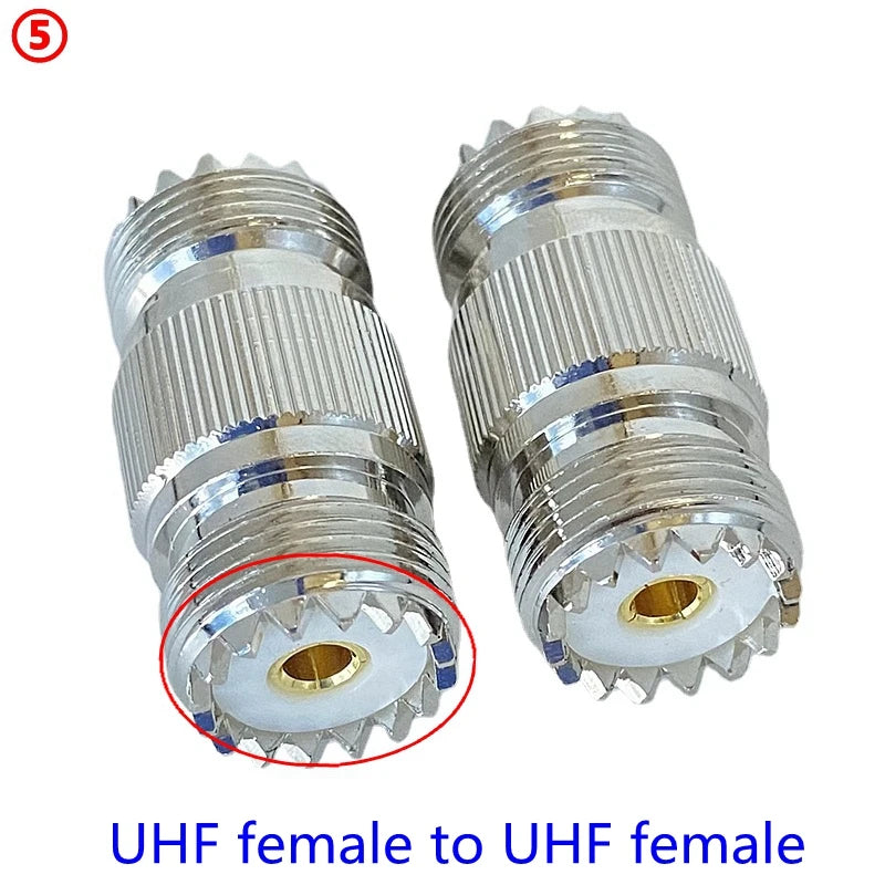 1Pcs SO239 UHF Female Jack To SO239 PL259 UHF Male Female Straight Connector UHF To UHF Female RF Fast Delivery Brass Copper