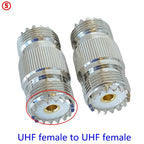 1Pcs SO239 UHF Female Jack To SO239 PL259 UHF Male Female Straight Connector UHF To UHF Female RF Fast Delivery Brass Copper