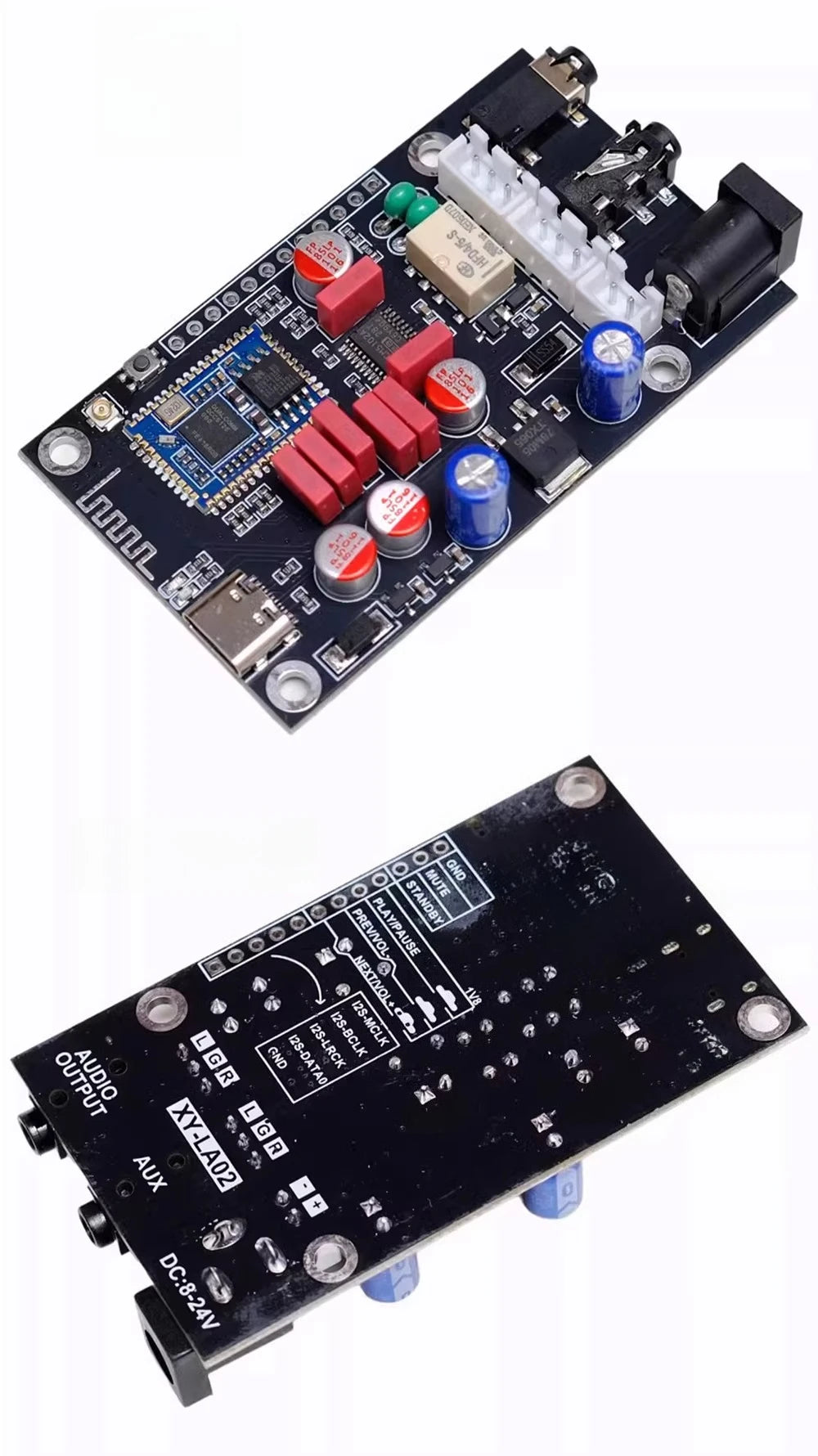 For QCC5125 pcm5102 for Qualcomm Bluetooth Decoder Receiver Module for aptx LDAC Audiophile Level