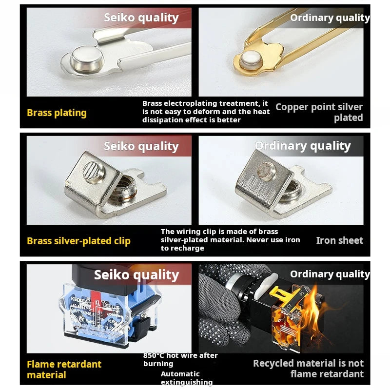 LA38 Emergency Stop 10A Self-locking Rotary Reset Latching Head Power Switch Mushroom Push Button Switch 22mm 1 NO I NC 2NC
