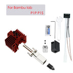 Upgrades V2.0 For Bambu Lab P1P Hotend Kit Bi Metal Throat For Bamboo X1C Hot End X1 Nozzle P1S Thermistor Hardened Steel Nozzle