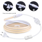 288 LEDs/m IP67 Waterproof AC110V/220V COB LED Strip Light EU/US Plug for Home Hotel Theater Outdoor Advertising Sign Decoration