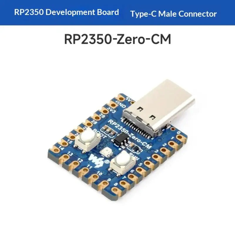 RP2350 Zero CM Development Board USB: C Port Unused IO Breakout DIY Programming