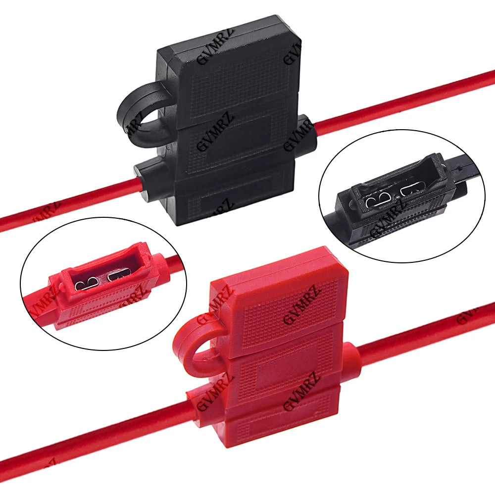 15A-50A 3A 4A ATC Medium Blade Waterproof Fuse Holder For Automobile 32V 18/16/14/12/10AWG Standard Fuse Insert  5A 7.5A 10A