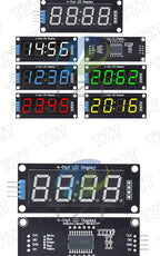 TM1637 LED Display Module for Arduino 4 Digit Tube 7 Segment 0.56 inch Time Clock Indicator Module Red Blue Green Yellow White