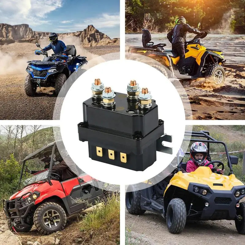 12V 500A Winch Remote Contactor 5000-7000 Lbs Winch Control Solenoid Relay Twin Wireless Remote Recovery For Car JeepsUniversal