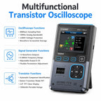 Handheld Oscilloscope Transistor Tester 10MHz 48MSa/s Auto Identification Infrared Decoder DS18B20/DHT11 Zener Diode for Repair