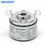 ABILKEEN HES-2M Incremental Rotary Encoder 100~2500PPR Available 38MM Magnetoelectric Rotary Encoder 8MM Semi-Hollow Shaft