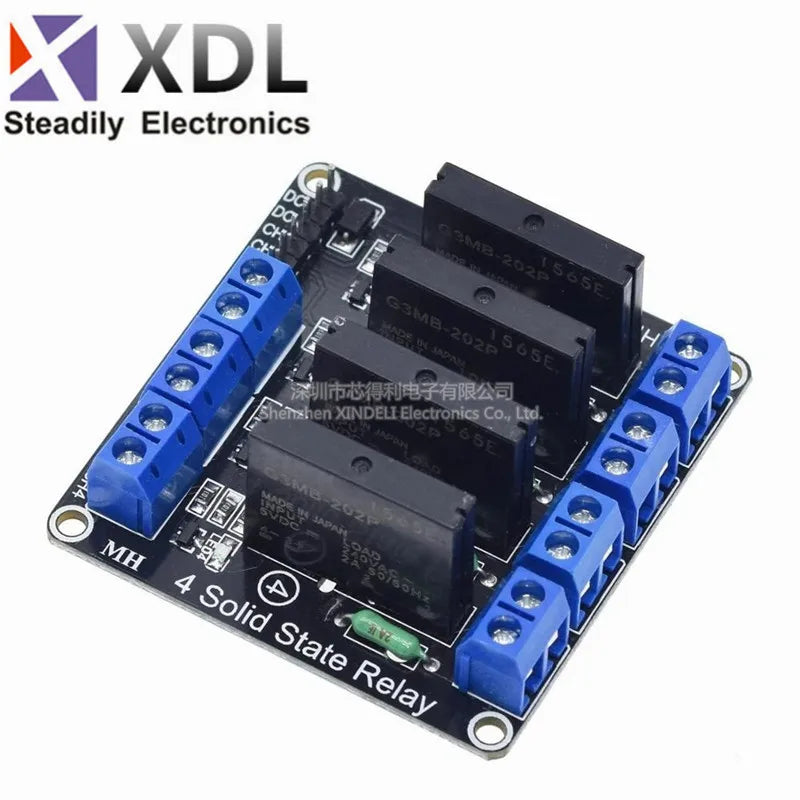 1PCS HY-M285  5V 12V 24V 1 2 Channel For SSR High Low Level Solid State Relay Module 250V 2A