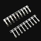 10Sets KF2510 Connector 2.54mm Straight / Curved Pin Header 2/3/4/5/6/7/8/9/10P ( Plug Male + Female + Terminal ) Kit