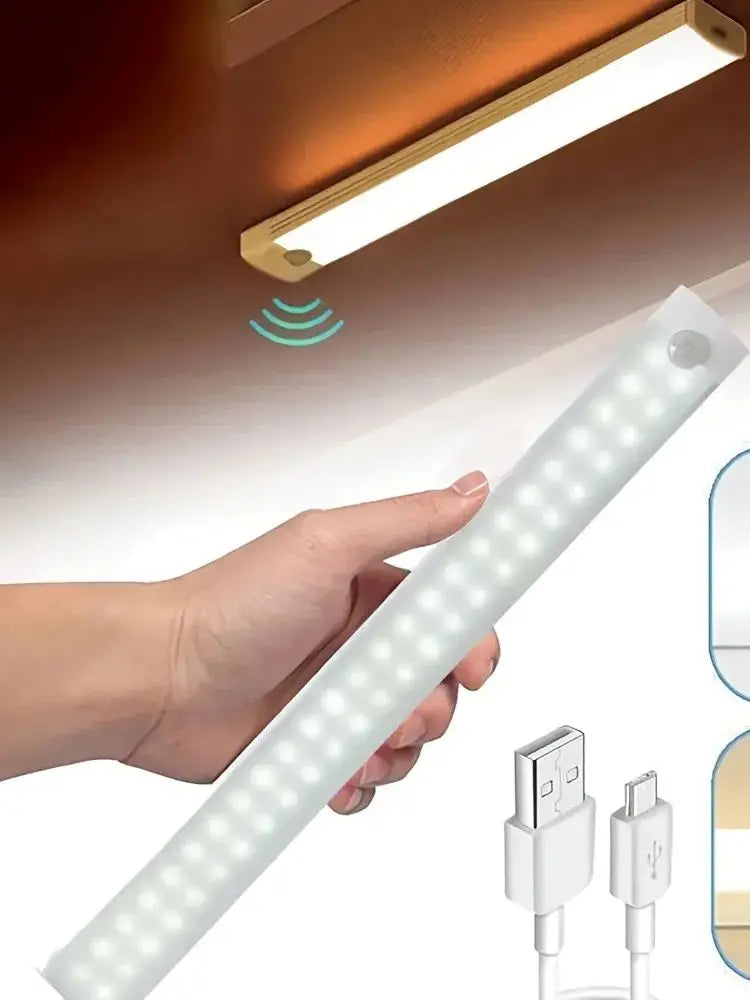 New Cabinet Light, Wireless Motion Sensor LED Light , Rechargeable Magnetic Night Light For Hallway, Kitchen, Wardrobe