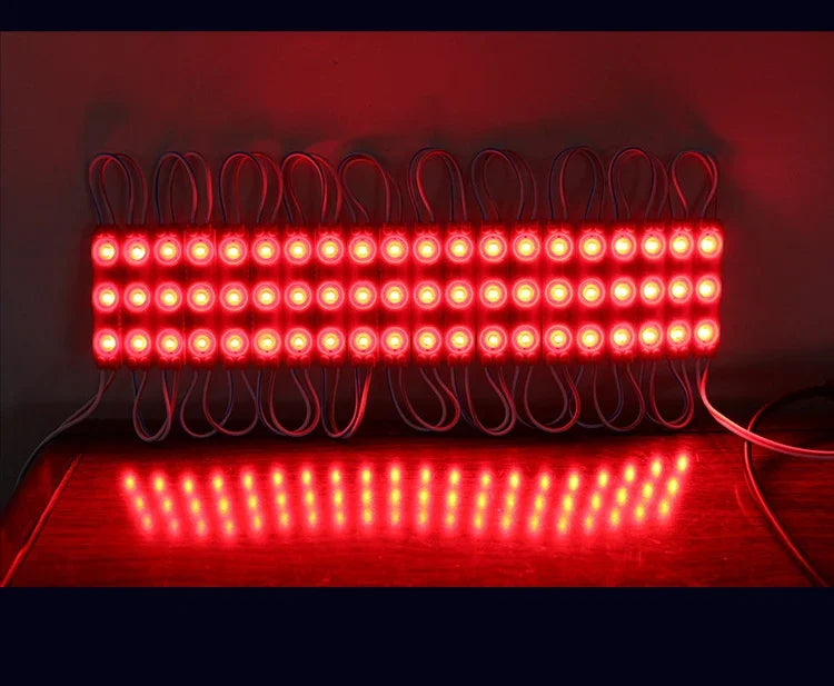 200pcs DC12V 2835 3LED Module Injection Outdoor Waterproof IP67 Strip Light for Shop Signboard Advertisement Sign Letter Decor