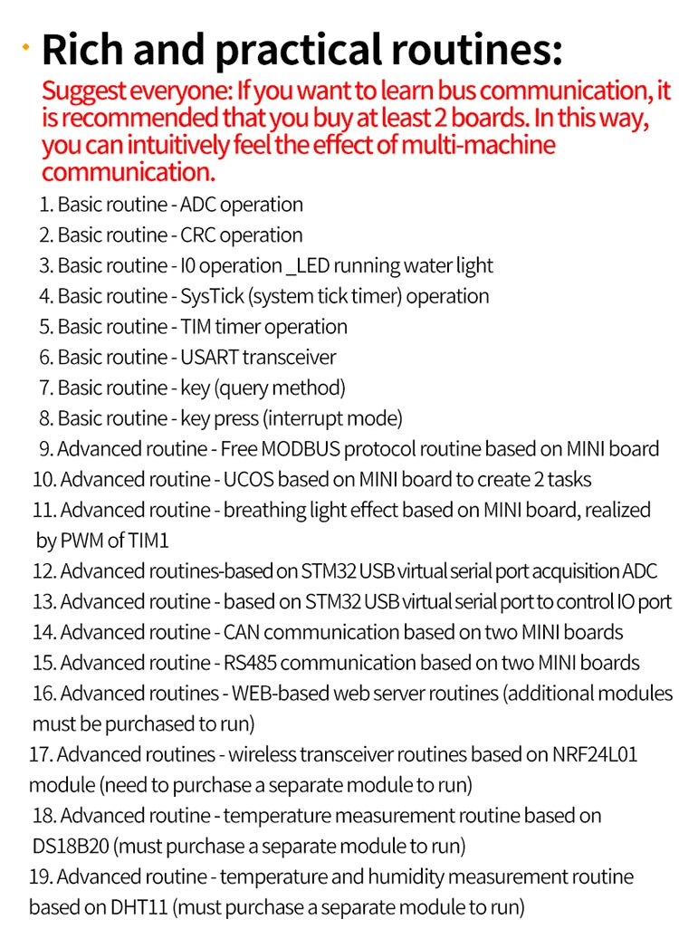 STM32 development board ARM industrial control board core board STM32F103C8T6 with RS485 CAN 485