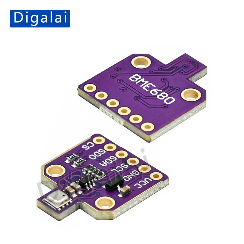 High quality BME680 BO SCH Temperature Humidity Pressure Sensor Compatible with 3.3V and 5V Ultra-small Pressure Altitude Devel