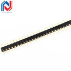 1x40P 1.27mm 2.0mm 2.54mm Round Hole Male Tin Gold Female Pin Header Single Row 0.1" Breakable PCB IC Crystal Transistor Socket