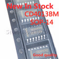 10PCS/LOT CD4013 CD4013BM SMD SOP-14 dual-channel D-type flip-flop/logic chip In Stock NEW original IC