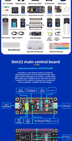STM32 Development Board Starter Kit Advanced Kit STM32F103C8T6 Minimum ARM System Board Introductory More Than Ten Types A Set