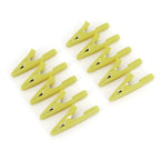 10Pcs Brass 5 Colors 41mm Insulated Mini Test Alligator Clip With 2mm Female Jack