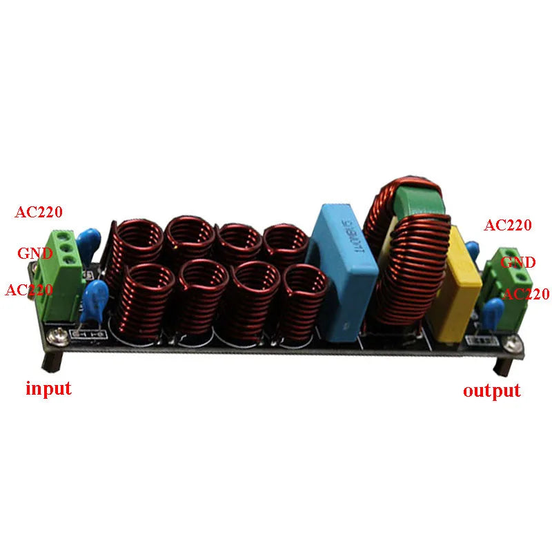 4400W 20A EMI Filter Purifier AC 110V 220V Power Supply Filtering Noise Suppressor Electromagnetic Interference Audio Amplifier