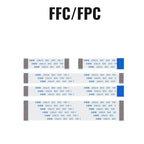 10PCS，FFC FPC Ribbon Flexible Flat Cable 4/6/8/10/12/14/16/18/20/24/30/34/40P Pin Pitch 0.5MM 1.0MM A-Type Wire Length