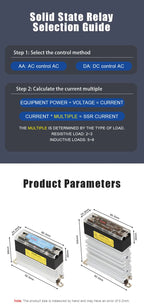 Slim DIN Rail Mount Single Phase Solid State Relay SSR Relay Module with Heatsink 10A 25A 40A