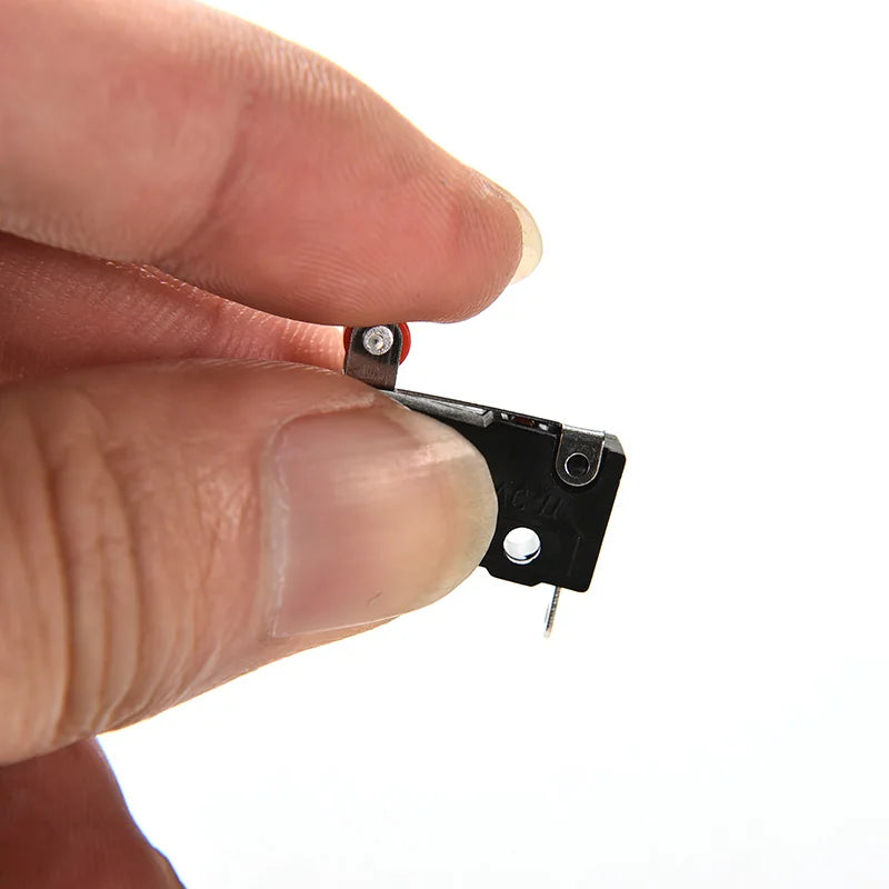 10Pcs Micro Roller Lever Arm Open Close Limit Switch KW12-3 PCB Micro Switch‘