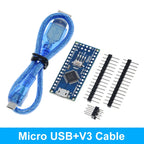 WAVGAT Nano 3.0 Arduino Board with Bootloader, CH340 USB Driver, ATMEGA328P MCU 16Mhz - Compatible with Arduino Nano Projects