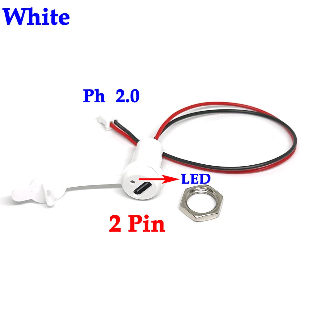 4Pin LED Lamp With IC USB C High Current Charging Socket With Nut Snap Lock Plate TYPE-C Female Waterproof Female Connector Jack
