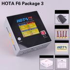 HOTA F6 QUAD-CHANNEL SMART Charger DC1000W 4*15A for Lipo LiIon NiMH Lipo Battery Balance Charger Discharger with USB 45W Type-C